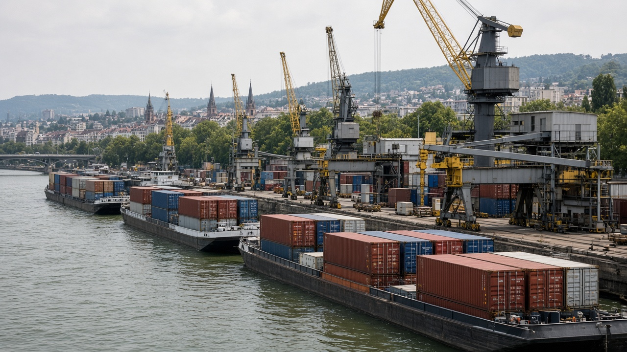 Rhine Levels Let Basel Port Work a Normal July