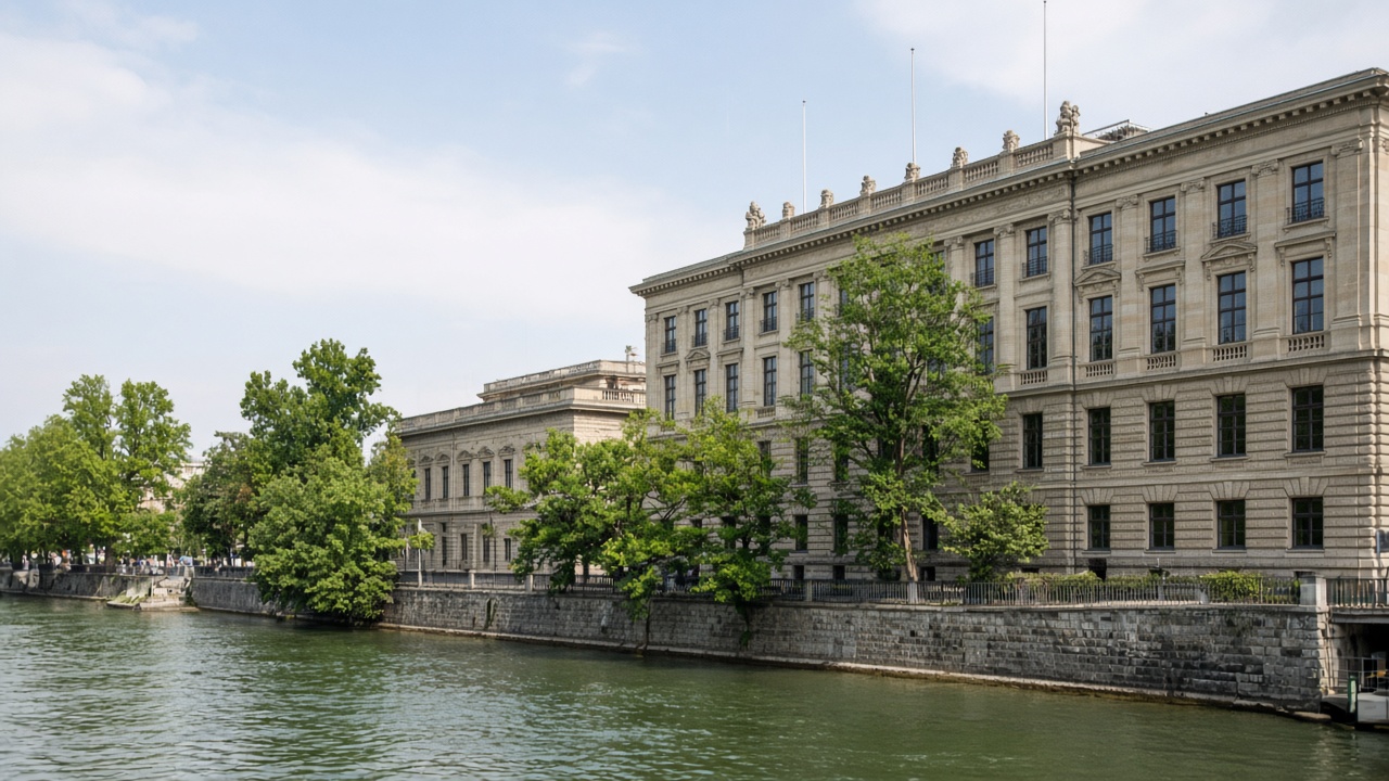 The Swiss National Bank building in Zurich