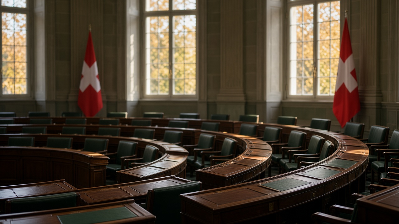 Council of States chamber in Bern