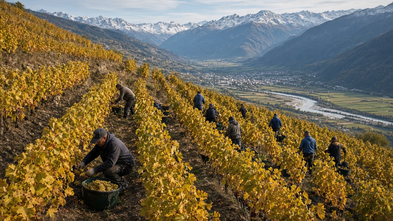 Valais Harvest Fills the Rhone Slopes After a Nervous Spring Frost